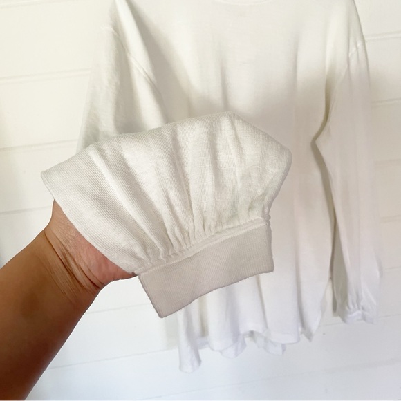 NWT Free People We The Free Soul Song Long Sleeve Tee in Ivory Size Large - Picture 6 of 16